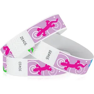 500  Gecko Tyvek Wristbands for Events -  Cuts & Tamper-Proof Design to  Reuse - -Grade Bracelets for  &  ID, Party & VIP