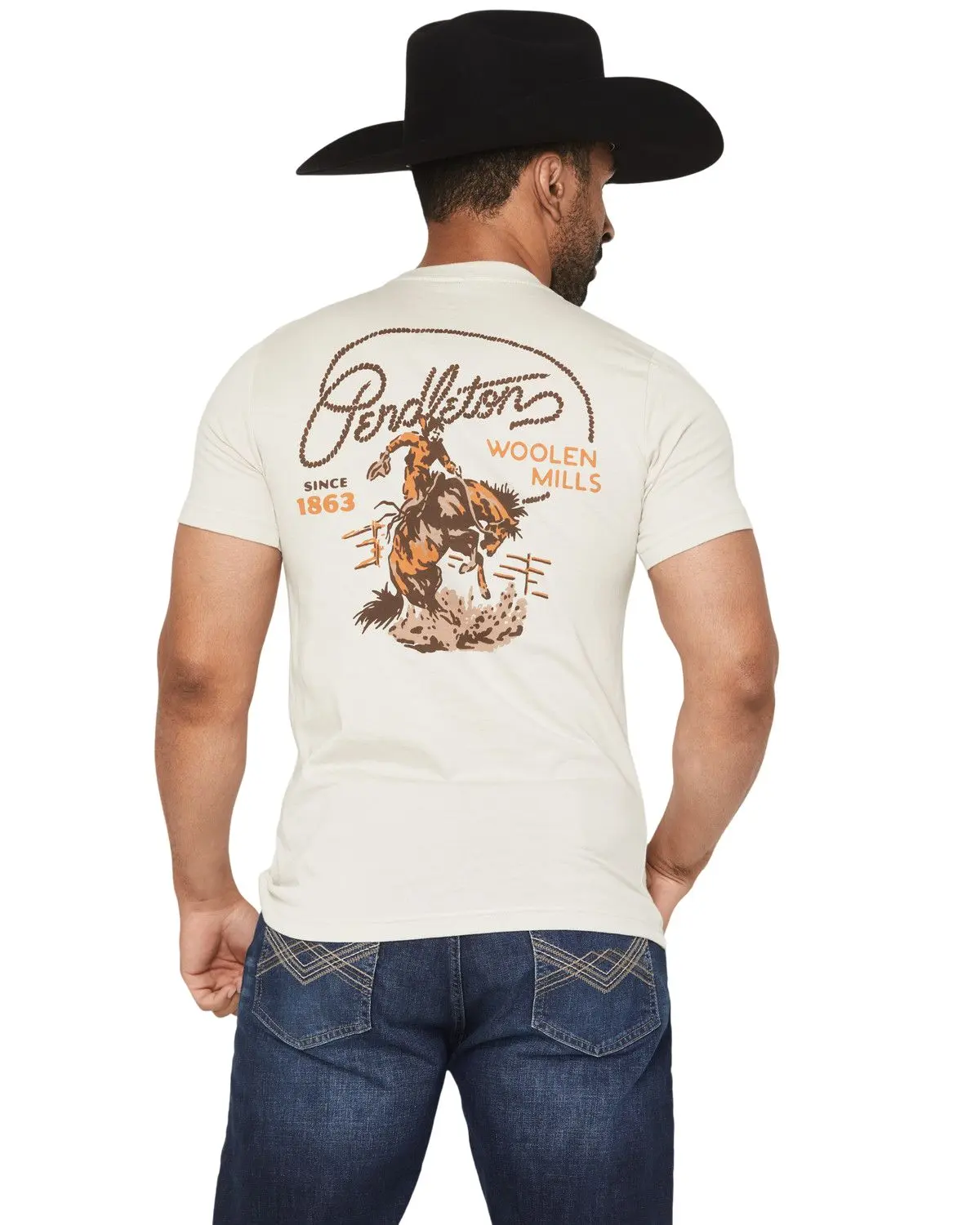 Pendleton Men's Men'S Ranch Rodeo Short Sleeve Graphic T-Shirt - Rg1424-74740