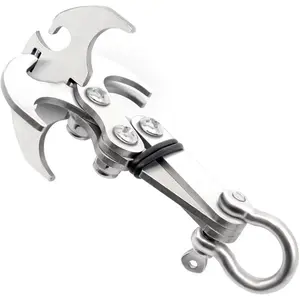 2025Stainless Steel Gravity Grappling Hook, Multifunctional Tool for Rock Climbing, Survival, and Emergency Situations, Foldable and Portable Carabiner, Valentine's Day GiftHOT