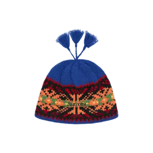 Supreme Tassel Beanie 'Royal'