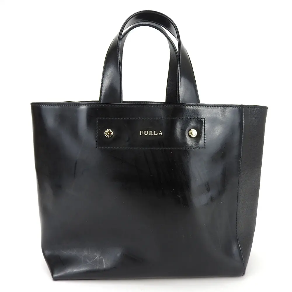 Pre-owned FURLA Patent Leather Shoulder Bags Handbag