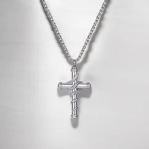 UNSN Cross Serpent Pendant unisex