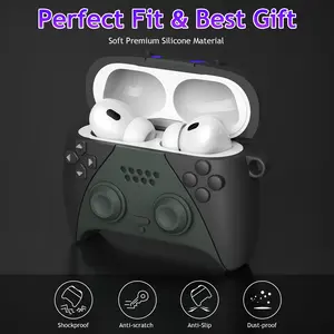 FILOTO Earphone case,AirPods Pro 2 Case Cover with Cleaner Kit,3D Game Controller Design Soft Silicone Shockproof Protective Cover for Airpods Pro 2 Case/AirPods Pro 2