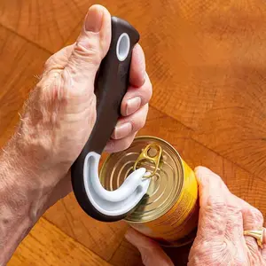 Effortless Handheld Can Opener, Easy Grip Tool for Kids, Women and Seniors, Safe Can Opening Solution for Everyday Use