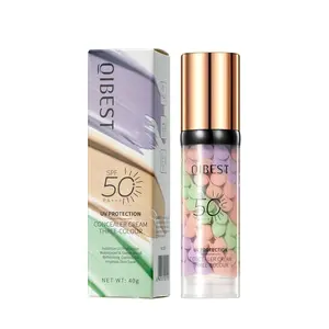 3 in 1 Color Correcting Serum and Sunscreen Broad Spectrum SPF 50 Pa+++, UV, Moisturizing Formula for Radiant Skin, Oil Control Hydrating and Even Skin Tone, Facial, Hydrate, Sun Protectant