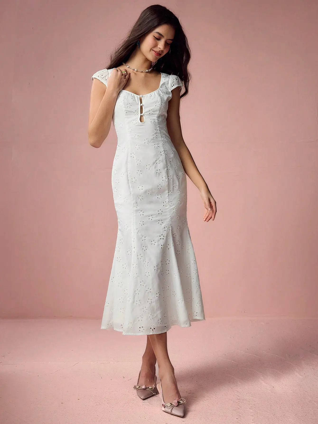 white chiffon long dress Pleated Maxi White / US 16 high-low wedding dresses Fashion Casual Dress Casual Size:M (36/38) A simple crepe dress