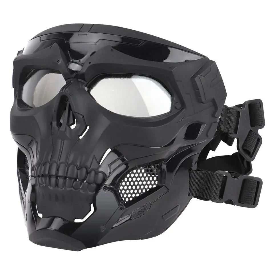 Unisex Multi-Strap Breathable Lightweight Protective Face Mask with Durability & Modern Design, Adult Sports & Outdoor Gear for Cosplay Activities, All-Season Use