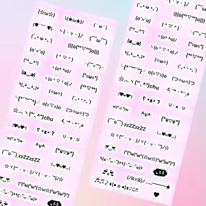 Emoticons Sticker Sheet - Decorative Vinyl Stickers for Pets and Decor