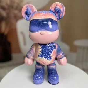 Macaron-Fluid Bear Handmade Decoration Holiday Gift Collectible Statue Ornaments