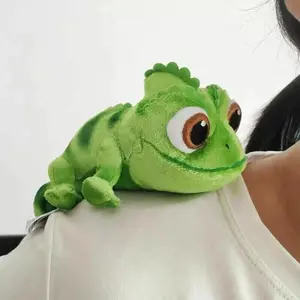 Cute Fairy-Tale Chameleon Plush Toy – Soft Stuffed Lizard Doll, Shoulder Plushie Inspired by Princess Stories, Adorable Gift for Kids