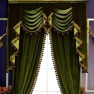 2pcs Style Simple Luxurious Solid Color Living Room Bedroom Sunshade Velvet Curtains, Home Decoration Curtain, Blackout Drapery, No Accessories Included