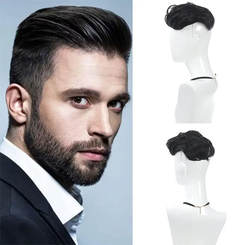 A man with a hair replacement A man with a hair replacement
