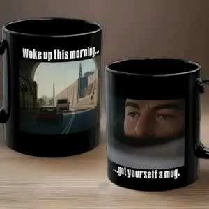 [Sale Up To 50%] Sopranos Intro Coffee Mug Woke Up This Morning Black Ceramic Drinkware
