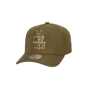 Mitchell & Ness HWC '93 Olive Pinch Milwaukee Bucks Snapback Hat