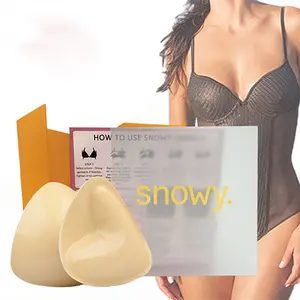 Snowy Push Up Sticky Bra, Sticky Push Up Bra Inserts, Instant Bust Double Boost, No Trace Invisible Adhesive Bra, Upward Lift Breathable Adhesive Bra, Jelly Seamless Lift Sticky Bra, Waterproof Sweatproof Reusable Push Up Bra