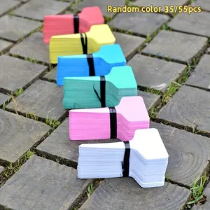 35/55 Pack Thickened Gardening Flower Labels, Plant Tags, Multi-Purpose Plastic Markers, Colorful PVC Signs, Waterproof Sun-Resistant