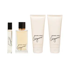 Michael Kors Gorgeous! 4-Piece Gift Set for Women | Eau de Parfum, Travel Spray, Body Lotion & Shower Gel