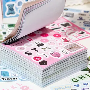 Square Art Stickers Book, 20 Sheets/book Vintage Style Designs Sticker, Creative Diy Decorative Sticker Scrapbook Materials for Notebook, Water Bottle, Scrapbook, Photo Album, Gift Wrapping Label, Handmade Crafts