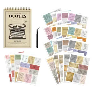 Vintage Letter Quote Stickers, 24 Sheets(246pcs) Scrapbooking & Junk Journal Supplies for Bullet Journal, DIY Craft Card Making Supplies