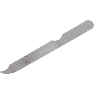 Stainless Steel Metal Nail File, Double Side Fingernail Toenail Files Metal File Buffer Fingernails Toenails Art New Pedicure Tool for Salon and Home Manicure Files (F, 10) Cutics