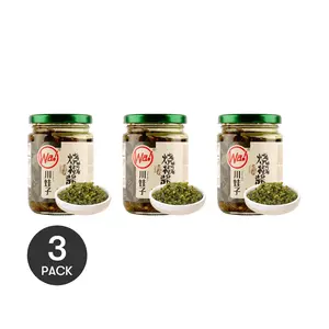 3-Pack CHUANWAZI Spicy Pepper Sauce - Authentic Sichuan Garlic Chili Sauce, 230g/Pack - Perfect for Rice & Dishes