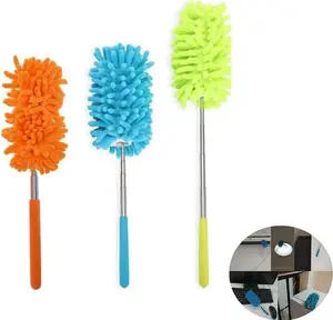 3 Pack Microfiber Duster, Ztent Washable Microfiber Extendable Duster Microfiber Hand Duster Cleaning Tool Dusting Brush for Home Office Car Computer