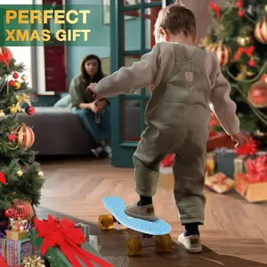 Mini Cruiser Standard Skateboard, Complete Skateboard, Classic 22-inch Street Skate Board for Beginners, Kids