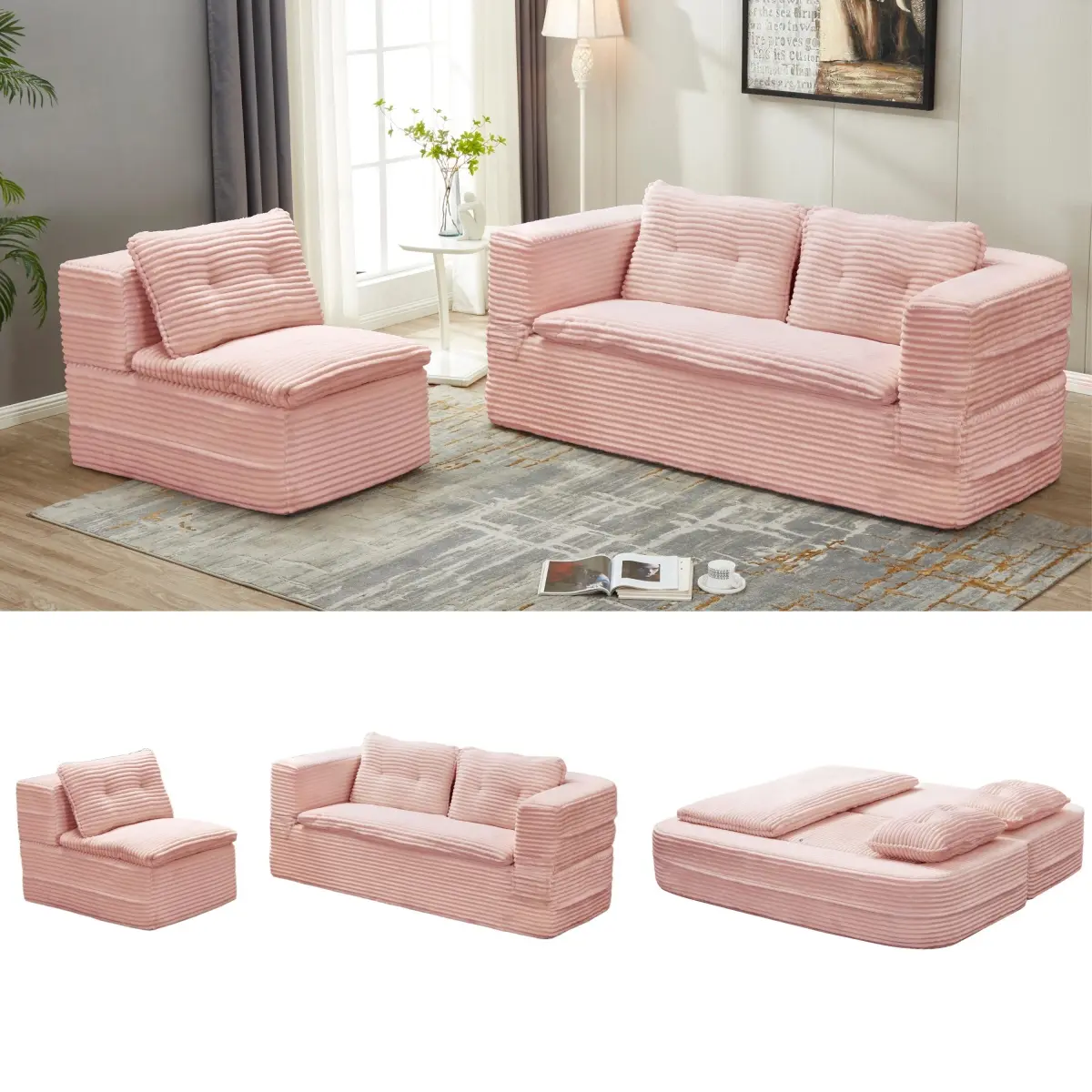 New Sku:King Size-Baby Pink