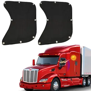 Semi Truck Side Window Sunshade Cover for Freightliner International Trucks | Vehicle Sun Shade Accessories with UV Protection, Keeps Front Window Interior Cool