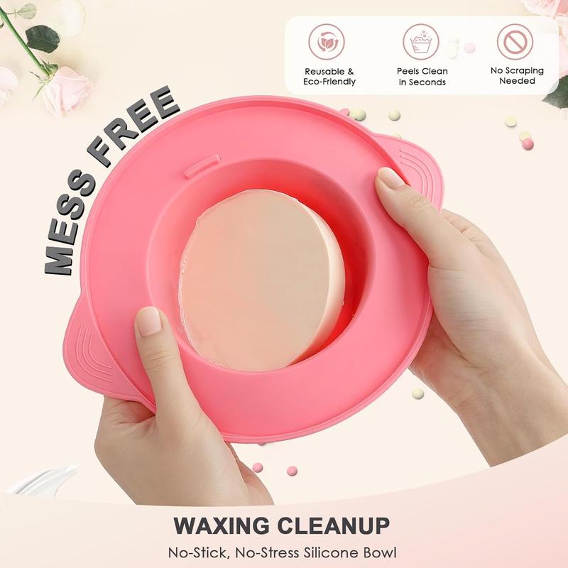 Brazilian and Bikini Waxing Kit,Portable Electric Wax Warmer Kit For Body Hair Removal - Melting Pot Hot Wax Heater with Accessories for Facial, Bikini, Armpit Waxing at Home for All Genders