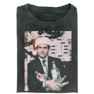 Comfort Colors Michael Scott Vintage Graphic Tee Party Michael T-Shirt Movies Tee Unisex Meme Cringe Funny Dumb Unisex Shirt All Seasons Premium Heavyweight Cotton