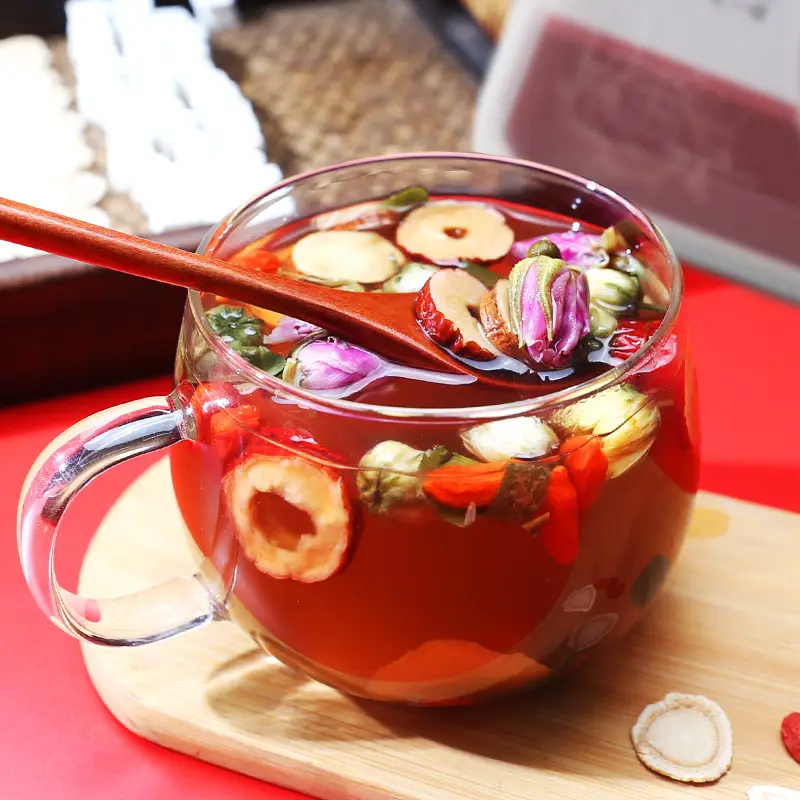 Goddess Tea - Hormone Balance Tea Ginseng EJiao Goddess Tea Blend Ginseng Treasures Tea Herbal Tea 255g (17gx15) Beverage Nata