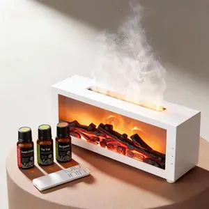 7-Color Mini Flame Essential Oil Diffuser Aromatherapy Humidifier with Waterless Auto-Off Perfect Gift for Boyfriend Girlfriend & Loved Ones Home Relaxation Must-Have Air Humidifier Soundwave Oil Diffuser Humidifier oil  diffuser