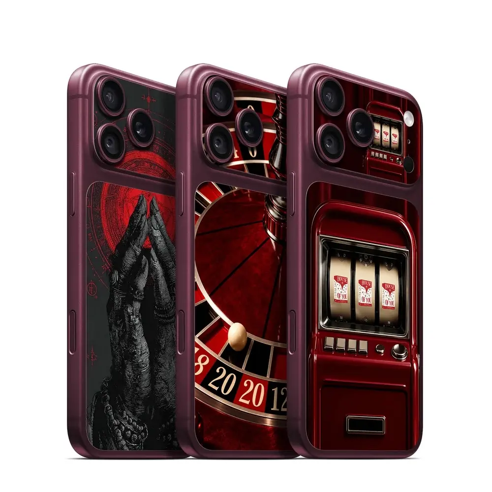 Vinyl Wrap - Dark Fortune Casino Camera Skin Kit for iPhone 18 17pro/proMax Full body Back Cover Decal Skin Colorful Rear Protective Sticker