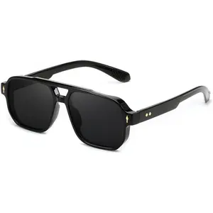 FEISEDY Retro Square Sunglasses Women Men, 70s Vintage Rectangle UV400 Sun Glasses B9120