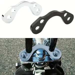 Harley Bobber Chopper Cafe Racer Motorcycle Handlebar Adapter Clamp 3.5 to 4.75 Inch Riser Springer Fork Conversion Bracket