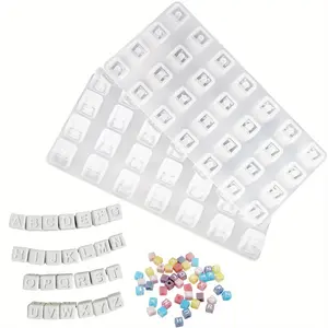 26 Letter Bead Silicone Molds Set, DIY Resin Jewelry Making, Personalized Decorative Crafts, Home Decoration, Handmade Souvenirs