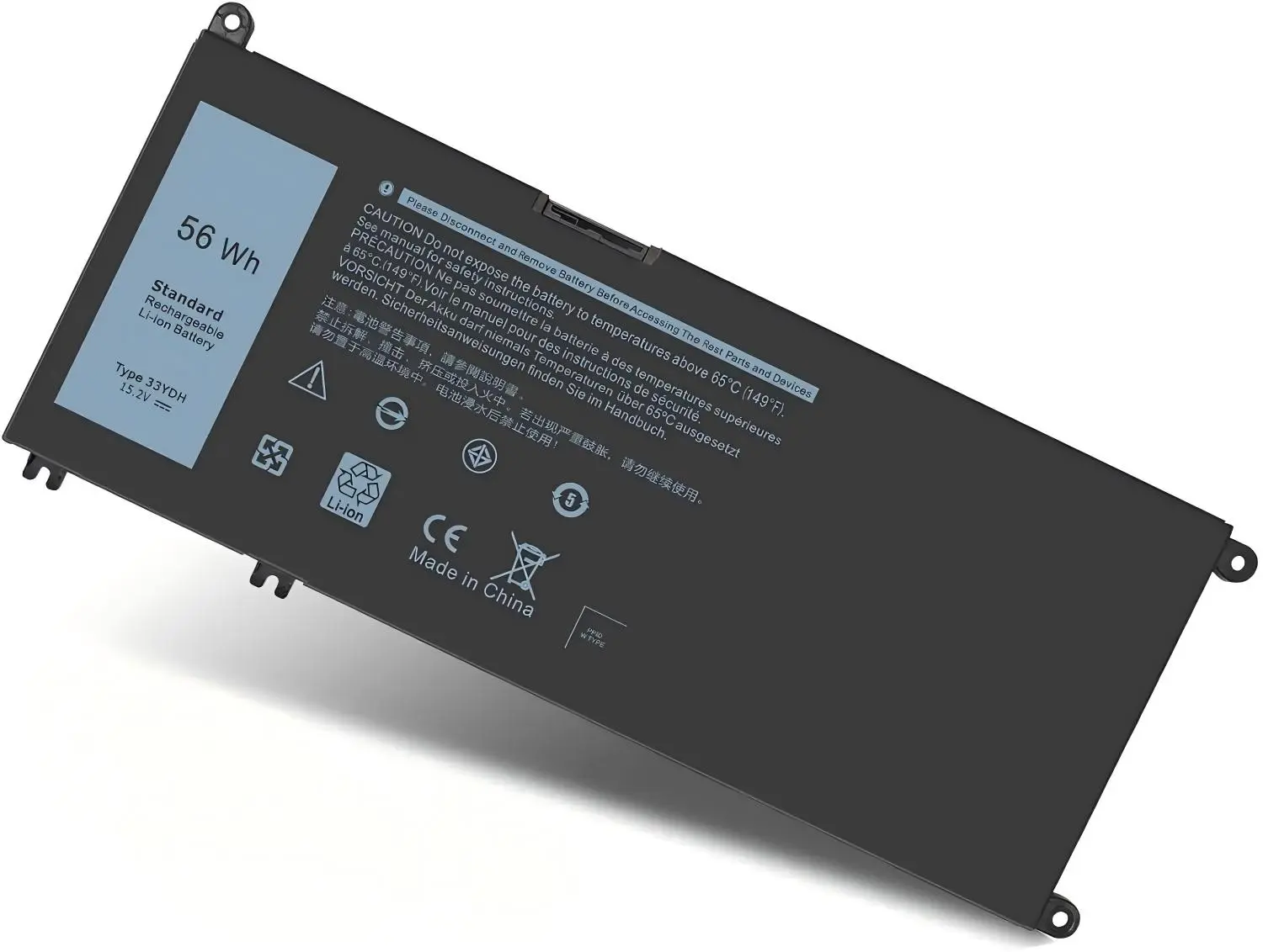 Dell【33YDH】Easy Swap Notebook Battery Compatible Inspiron 17 7773 7779 7786 Latitude 3380 3490 3590 P30E 081PF3