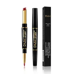 DNM Double Ended Matte Lipstick Long Lasting Wateproof Lipsticks Brand Lip Makeup Cosmetics Dark Red Lips Liner Pencil Beauty