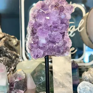 Beautiful Amethyst Crystal chunk with stand