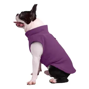 Royal Wise Purple Thick Polar Fleece Pet Coat Size M