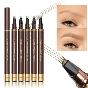 CHICIDOL Liquid four-pronged eyebrow pencil, extremely fine, long-lasting, waterproof, sweatproof, high color intensity, perfect gift