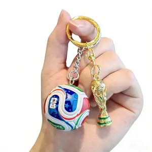 2026 World Cup Soccer Keychain+Gold Cup Key Chain ,World Cup Soccer Gifts & Accessories for Men Sports Merchandise 2026 Backpack Charm Daily Use