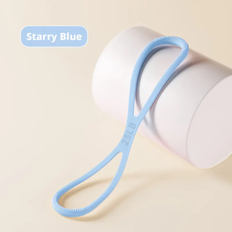 Silicone Figure-8 Resistance Band - Blue 25 lbs