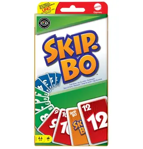 Mattel Games, Skip-BO Card Games for Ages +7, Card sequencying Family Game from UNO Creators, 52370