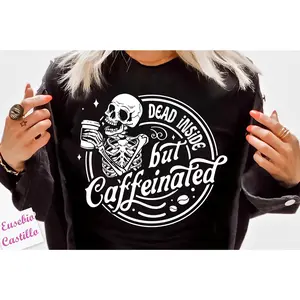 D*ad Inside But Caffeinated Shirt, Mama Shirt, Sarcastic Mom Shirt, Mom Skull Coffee Shirt, Messy Bun Hot Mom Shirt, Mom Life Shirt Hoodie Sweater Sweatshirt, Classic T-Shirt, Women T-Shirt, Ladies T-Shirt