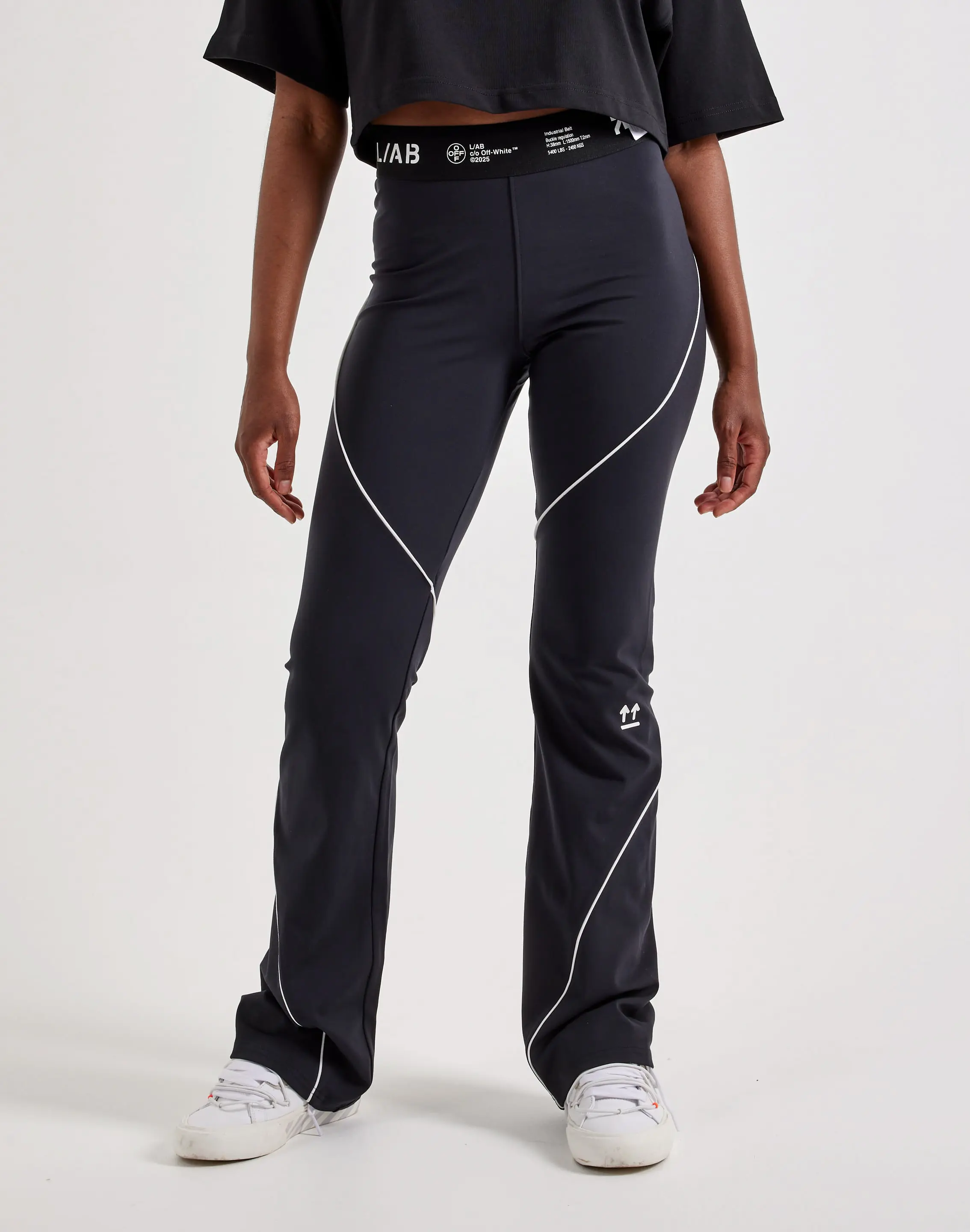 Womens Off-White L/AB Bootcut Leggings