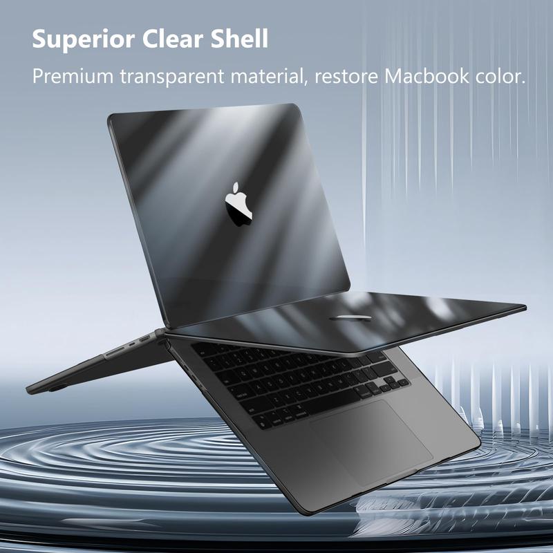 Fintie Crystal Hard Shell Case for MacBook Pro 14 (M5/M4/M3/M2/M1 Chip), Ultra-Slim Transparent Protective Cover for MacBook Pro 14-inch