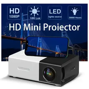 Mini Portable YG300 LED Outdoor Mini HD 1080P Mobile Projector Children's Projector Ultra-clear Mini Portable Projector