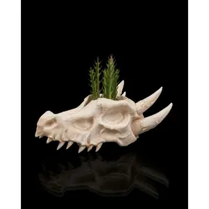 Deathroot Planter – 3D Printed Gothic Skull Pot